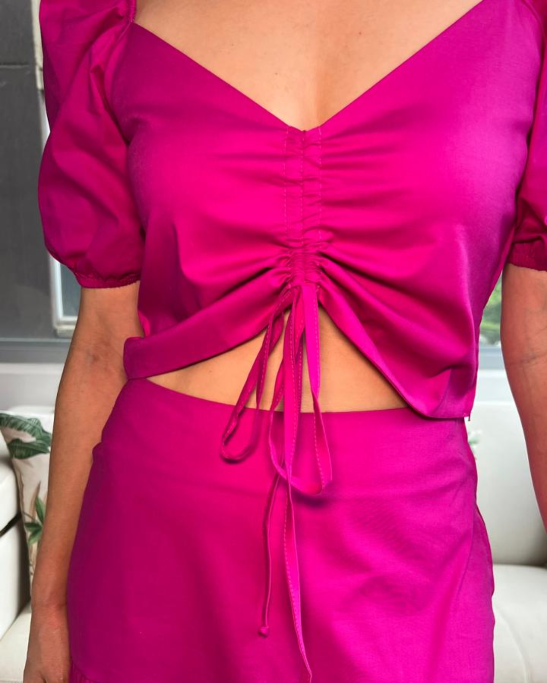 Set de falda y blusa popelina