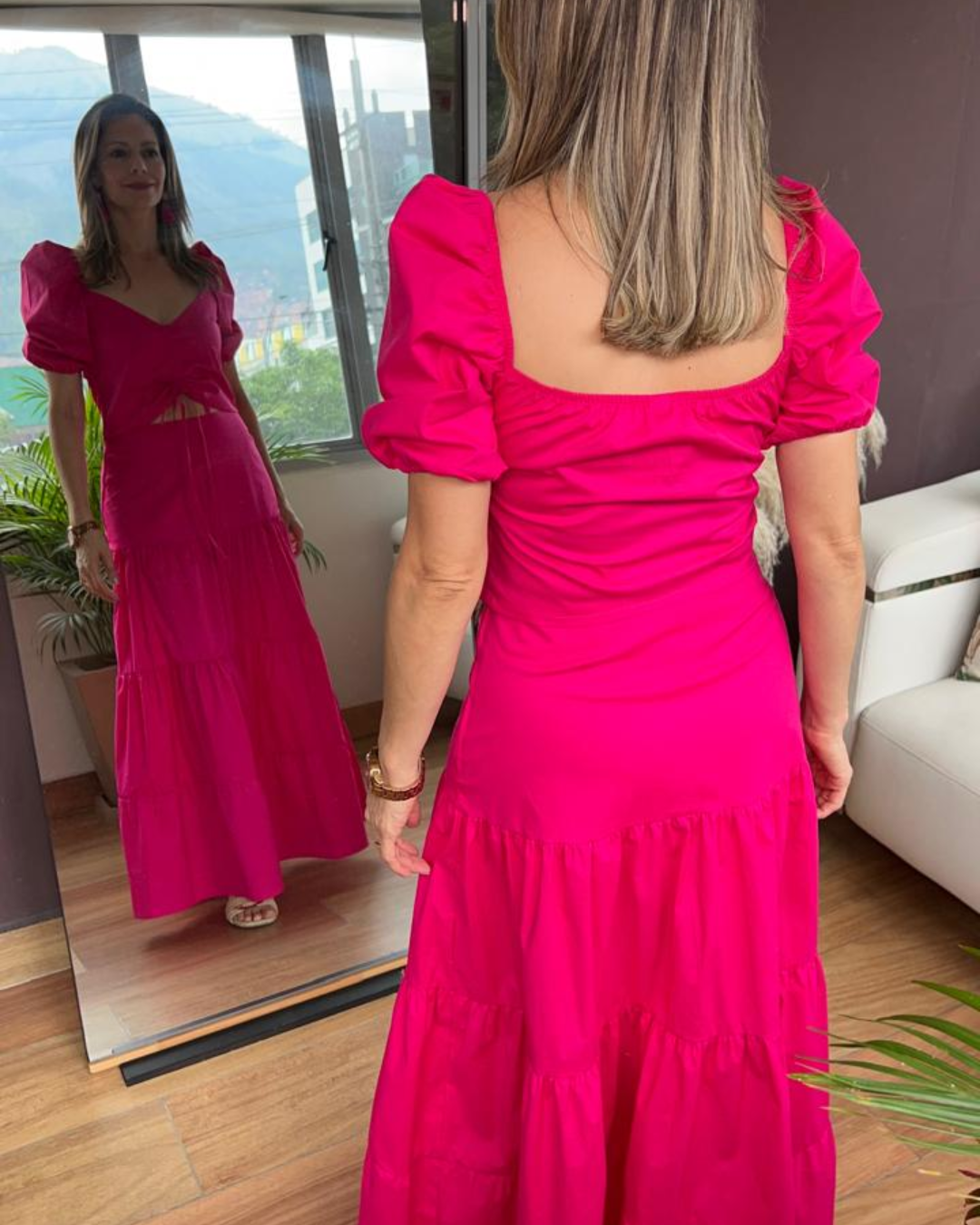 Set de falda y blusa popelina