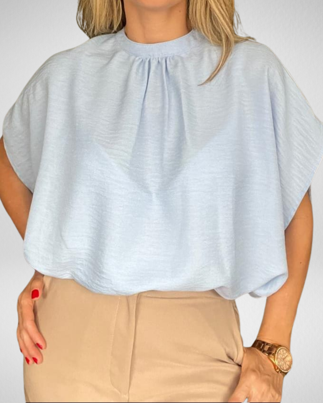 Blusón cuello alto
