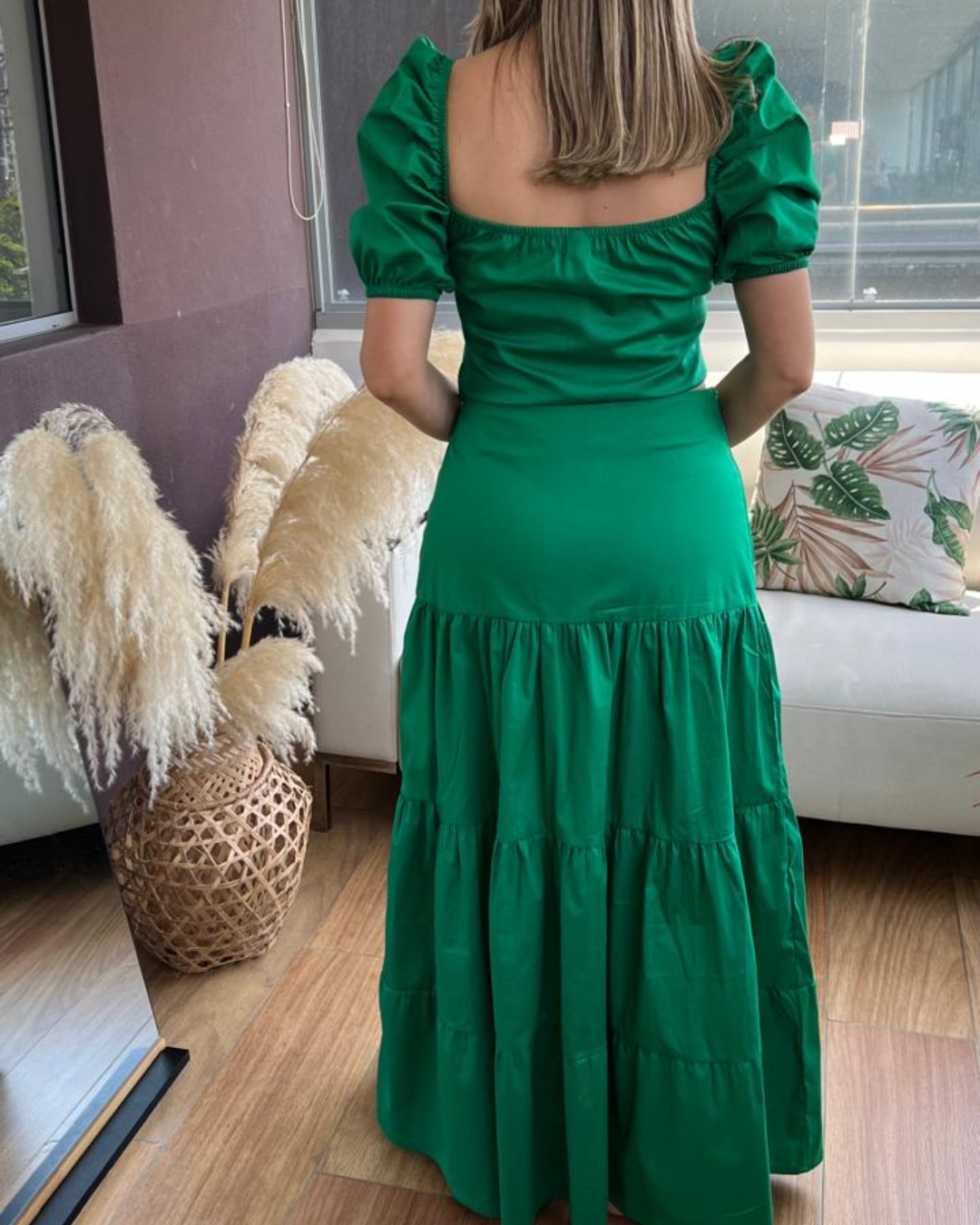 Set de falda y blusa popelina