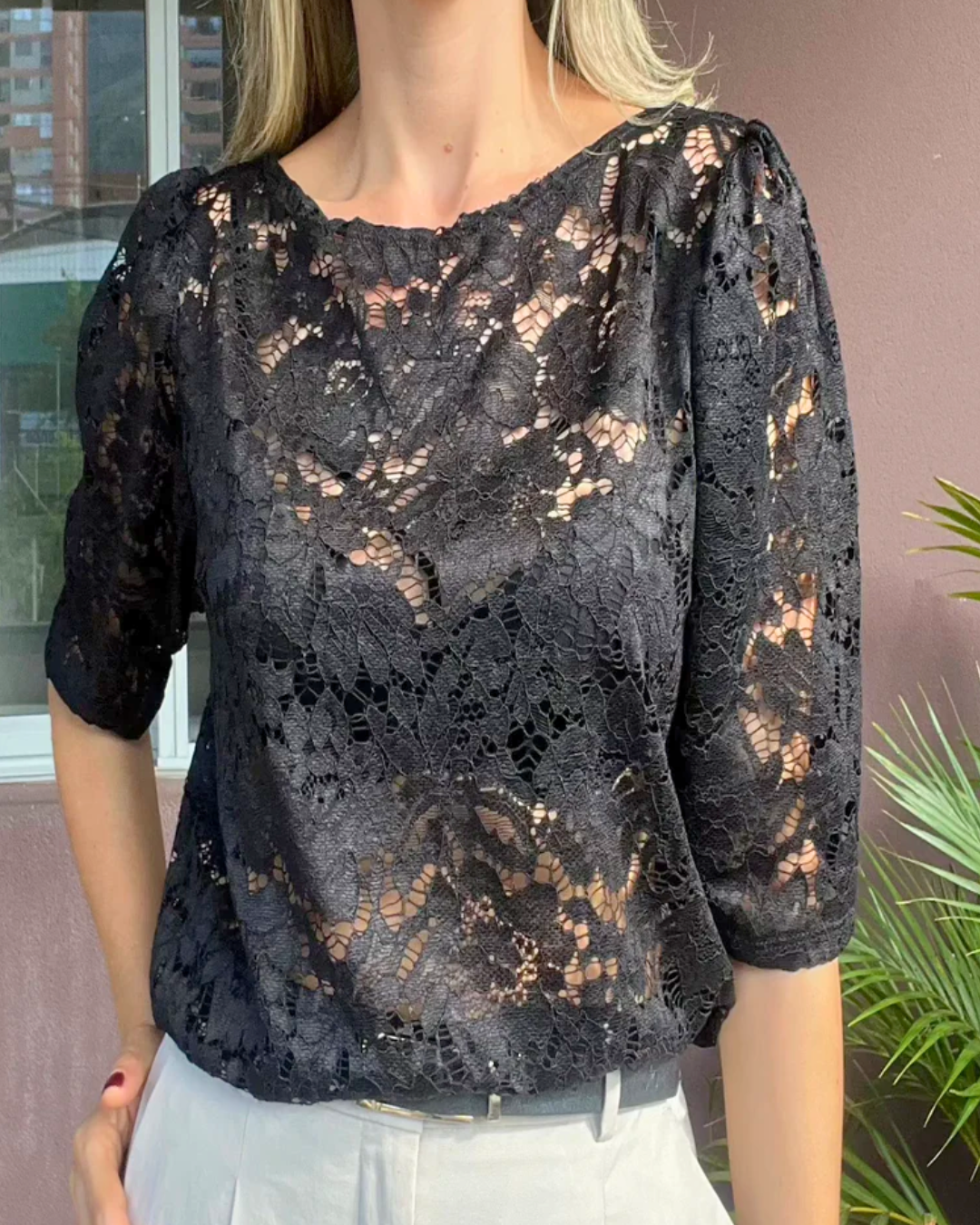 Blusa encaje