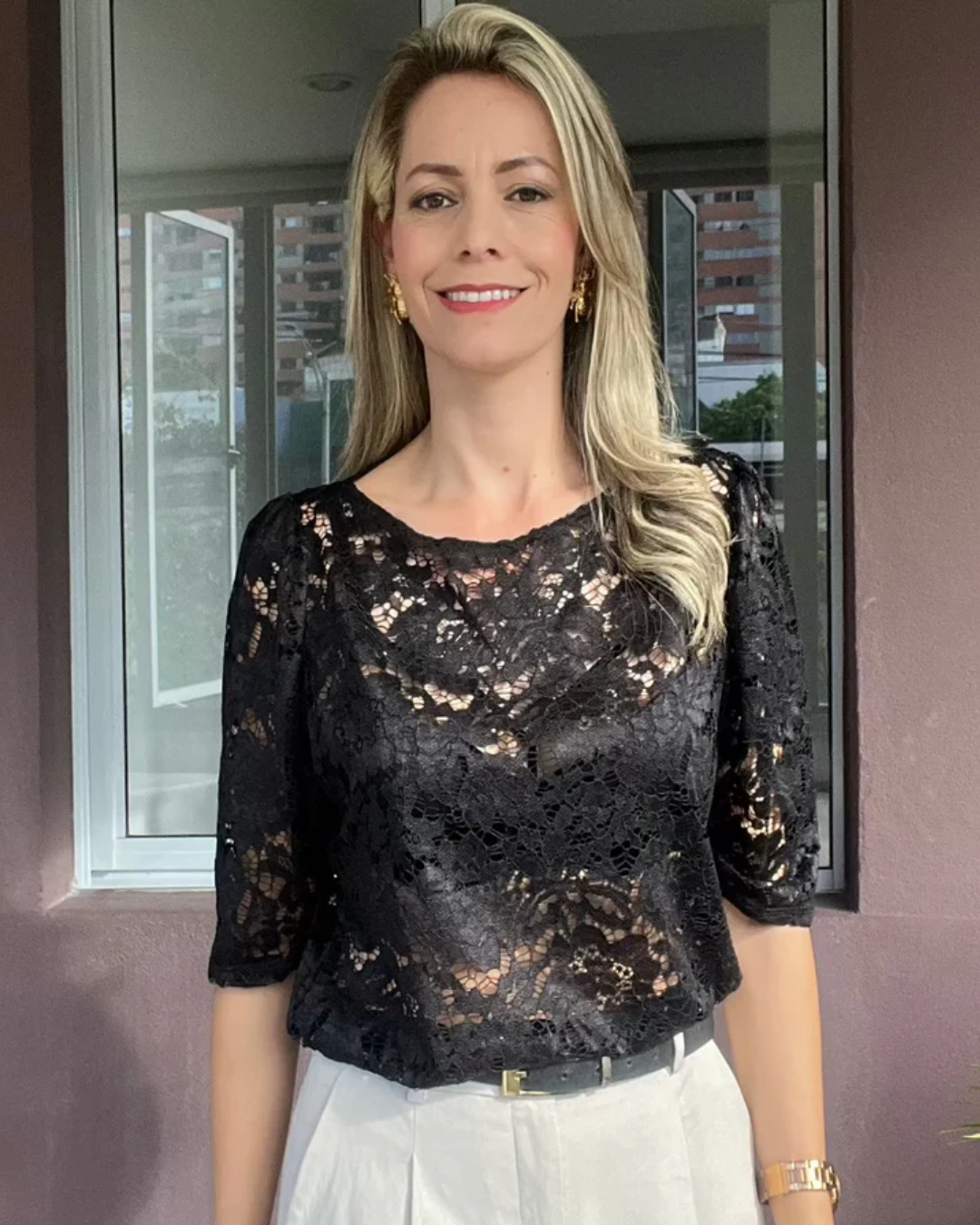 Blusa encaje