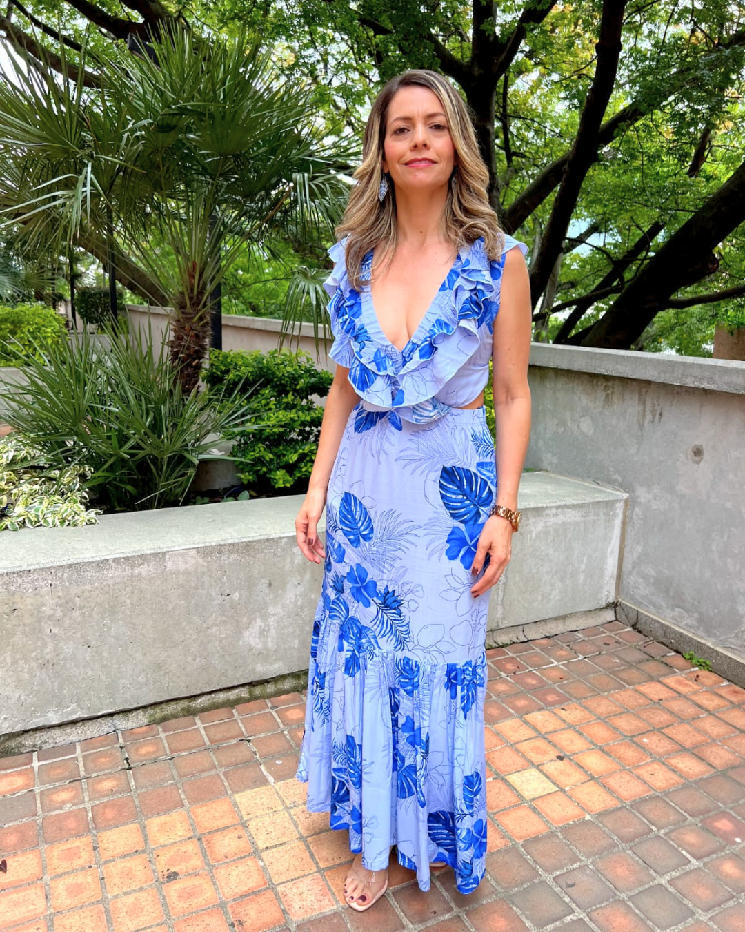 Vestido con boleros en el busto