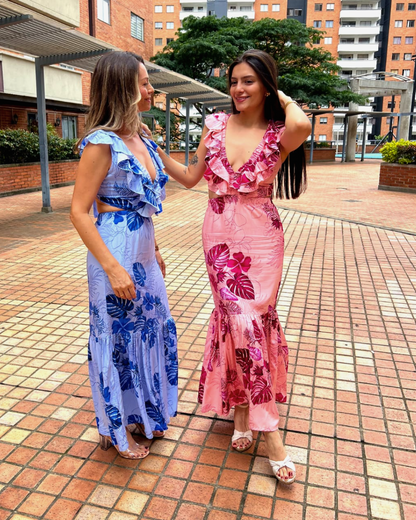 Vestido con boleros en el busto
